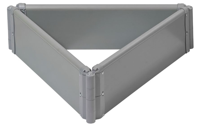 Клумба-трансформер ЭкоГрядка пластиковая с поворотным углом 3 х 1,1 м (три панели по 110 см, высота 22 см) Клумба ЭкоГрядка 3 х 1,1 м