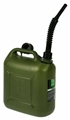 Канистра 10 л для ГСМ, бензина и топлива "Октан Профи" пластиковая зелёная - фото 6137