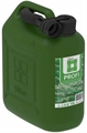 Канистра 10 л для ГСМ, бензина и топлива "Октан Профи" пластиковая зелёная Канистра 10 л