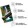 Инфракрасный настенный пленочный обогреватель-картина "Домашний очаг" Водопад 105х60 см, 500 Вт, до 15 кв.м. Картина Водопад